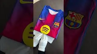 Barcelona 25/26 Home LONG SLEEVE Jersey Unboxing & Review (FansJerseyHub) #barcelona #jersey #soccer