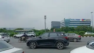 Congested roads in New Delhi, traffic jam in India / Перегруженные дороги в Нью Дели, Индия