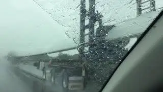 Wind turbine blade in the rain