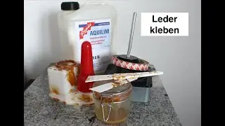 Leder kleben - Vorbereitung für Nähen