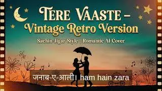 Tere Vaaste | Vintage Retro Version | Sachin Jigar Style | Old Hindi Romantic Song | AI Cover