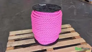 24mm Pink Polysilk Rope (Coil) Demo | BuyRope