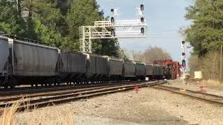 CSX V063-27 departing North Milan in CSX&rsquo;s Milan Yard Fayetteville NC