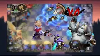 9 warrior with disadvantage / 9 guerreros con desventaja (Auto chess 2024) -