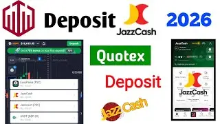 Quotex Deposit JazzCash 2026 | How to Deposit Money From JazzCash to Quotex