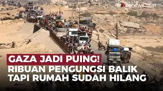 Haru! Ribuan Warga Palestina Kembali, Gaza Tinggal Puing dan Debu | OneNews Update