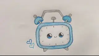 How to draw a cute clock || clock drawing easy 