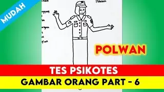 Menggambar Profesi Polwan - Tes Gambar Orang Part 6