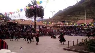 Traditional dances from the Chahuaytire community during the Pisac 2017 Carnival Festival