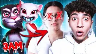 *ELANUR ÖLDÜ* GECE 3'te TALKİNG TOM VE ANGELA KIZ ARKADAŞIMI YAKALADI VE SALDIRDI! (BAKIN NE OLDU ?)
