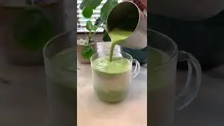 Almond Matcha Latte! ✨💚🍵