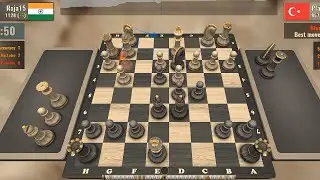 #588 Let's review - Free Rook by attacking King 👑 with Knight & Bishop - Opponent Resigned 🎉
