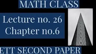 MATH CLASS FOR ETT SECOND PAPER 2020