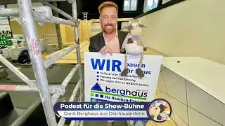 Solide Basis f&uuml;r das &bdquo;Trude Kuh&ldquo; TV-Studio: Bauunternehmen Berghaus errichtet das Podest
