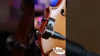 KNA VV-3V portable violin and viola pickup with built-in onboard volume control #Shorts