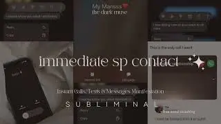 Immediate SP Contact Subliminal | Instant Calls, Texts & Messages+ theta brainwaves (LISTEN ONCE)
