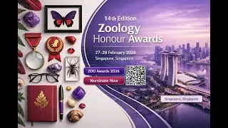 🏆 14th Edition Zoology Honour Awards Awards ✨#world Research Awards #scienceawards
