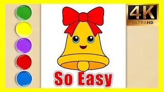 🎄🔔 Christmas Bell Drawing for Kids🎅| 🎄 Cute Christmas Bell Drawing ❄️🎨✍️ #drawing #christmas #art