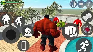 Red Hulk New Update In Indian Bikes Driving 3D | Franklin Became Red Hulk To Fight Green Hulk ||