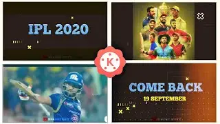 IPL 2020 || IPL Status Video Editing || Vivo IPL Comming Soon Status || Kinemaster ❣️
