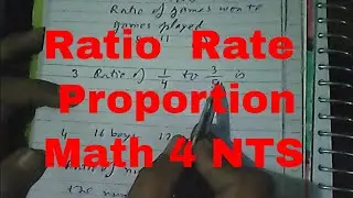 Ratio, Rate, Proportion, Quantitative NTS HEC GAT NAT HAT [Urdu/Hindi]