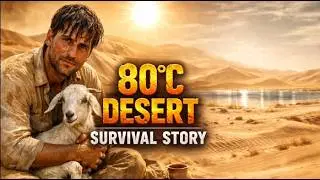 80&deg;C Desert Survival Story | Man Rescues Goat in Extreme Heat | Emotional Desert Journey