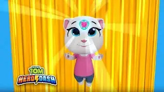 Talking Tom Hero Dash FULL SCREEN - Saving Angela Gameplay #4