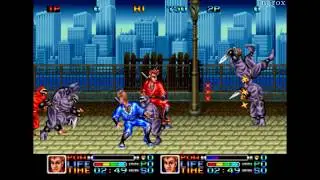 Ninja Combat / arcade attract mode / Neo Geo 1990