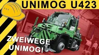 UNIMOG als LOKOMOTIVE? UNIMOG U423 ZWEIWEGE von ZWIEHOFF! Mercedes-Benz UNIMOG IAF M&uuml;nster  4K
