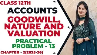 GOODWILL: NATURE AND VALUATION T.S.Grewal CHAPTER 2 Accounts SOLUTIONS: Practical Problem - 13