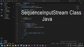 Java SequenceInputStream Class Program to use SequenceInputStream class Read from multiple files