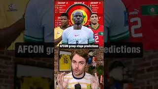 AFCON Group Stage Predictions!