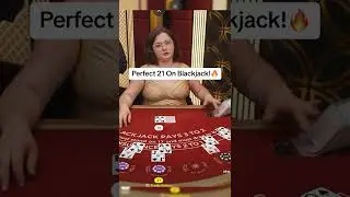 Perfect 21 ! #shorts #viral #gambling #casino #blackjack