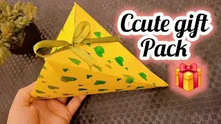 Easy and practical gift pack 🎁 #origami #DIY #giftbox #giftwrap #howtopack #artandcraft #papercraft 