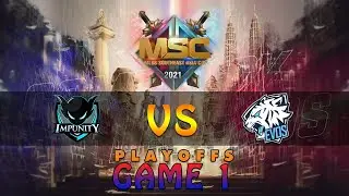 [GAME 1] IMPUNITY KH VS EVOS SG | MSC 2021 | PLAYOFFS D1