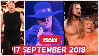 WWE MONDAY NIGHT RAW 17 SEPTEMBER 2018 HIGHLIGHTS - RAW 18/09/18 HIGHLIGHTS