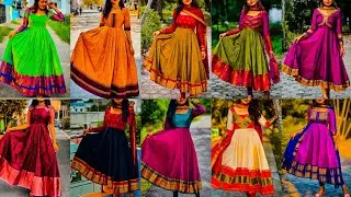 45+ New Saree Dress Designs pattern♥️🌷| Saree dress ideas | Long Frock Latest Design Saree dress 