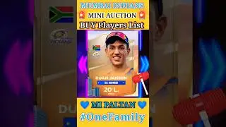 IPL Mini Auction Mumbai Indians players 2023💙✍️😈IPL Auction MI players #shorts #cricket #iplauction