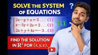 Unbelievable tricks to solve system of simultaneous linear equations with three unknowns