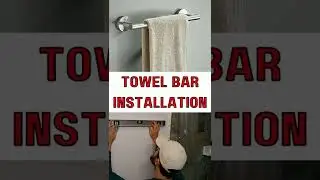 How to Install a Towel Bar in Drywall. Level and Plumb