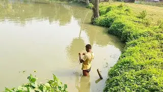 Traditional Village Fishing 😍