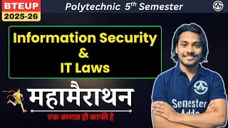 Information Security & IT Laws | One Shot Marathon | Part-1 |  Revision with Important Topics
