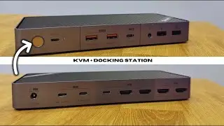 KVM e Docking Station para 1 Port&aacute;til e 1 Desktop 🚀 | Ecr&atilde; Duplo 4K PULWTOP