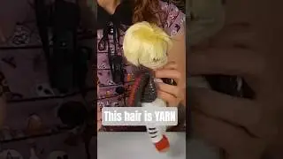 WEIRD tool that turns YARN into HAIR #amigurumi #dollhair #crochet