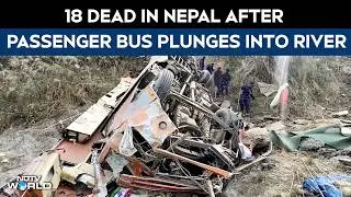Nepal Bus Accident | 18 Dead In Nepal After Passenger Bus Plunges Into River In Dhading