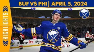 Jack Quinn Scores Twice In Buffalo Sabres Win Over Philadelphia Flyers | Game Highlights