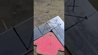 Tips for making different sized square profile pipe connections at 90 degree joints