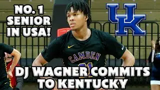 D.J. Wagner Commits to Kentucky! | 2023 #1 Player D.J. Wagner of Camden Will Play for the Wildcats!