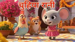 Chuhiya Rani 🐭🎶 | Cute Mouse Song for Kids | Hindi Nursery Rhyme | Infobells Style