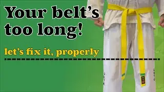 How to: Shorten a belt for MARTIAL ARTS